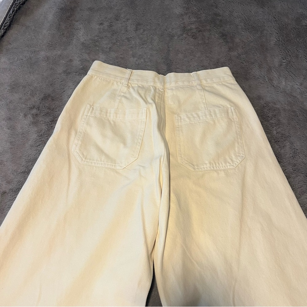 THE GREAT. Off-White Flare Jeans - Picture 5 of 9